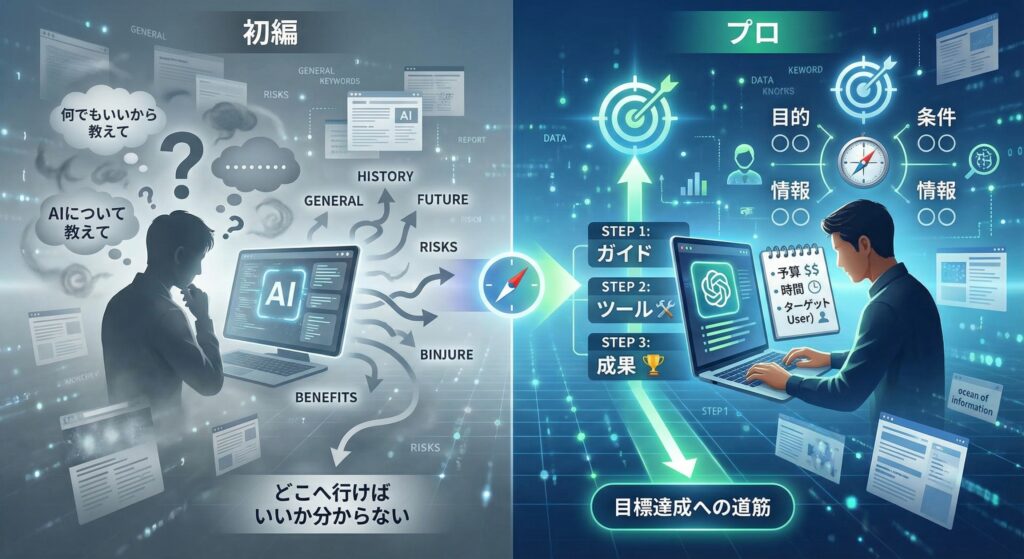 AIリサーチの方法 初心者とプロの違いを生み出す“目的設定”